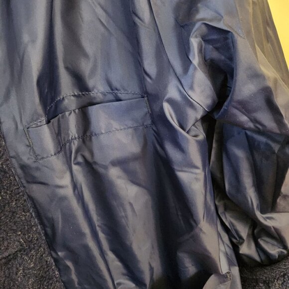 Serbin Sport New Blue Sherpa Reversible Coat Size XL - Picture 7 of 11